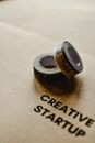 Black and Silver Round Ring
