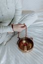 A Person Meditating with Prayer Beads