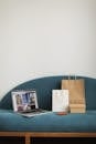 Macbook on a Couch