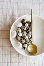 White Ceramic Bowl With Brown Wooden Spoon