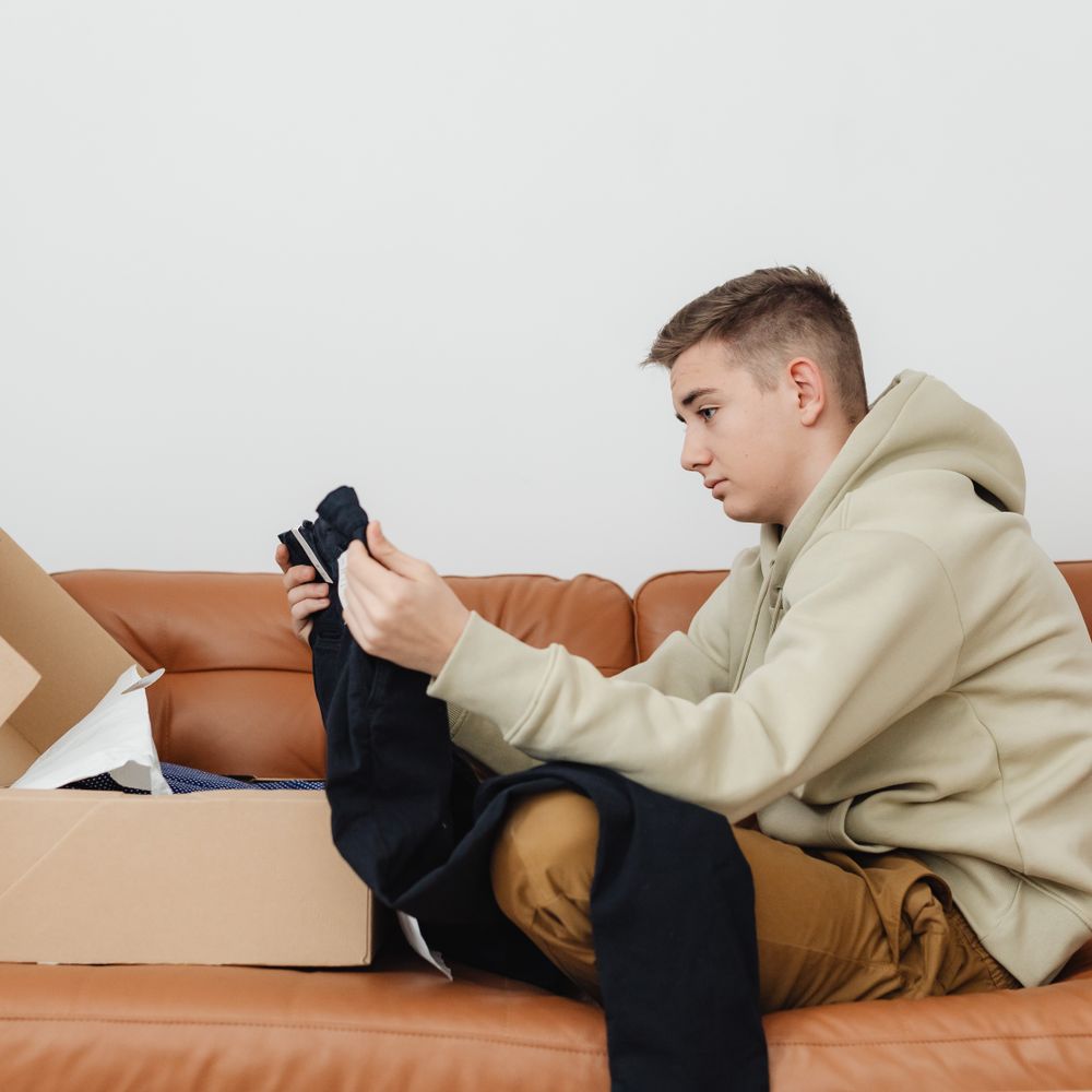 New Waltham — student move with boxes and a van
