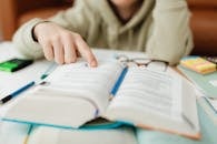 Close up of a Person Reading