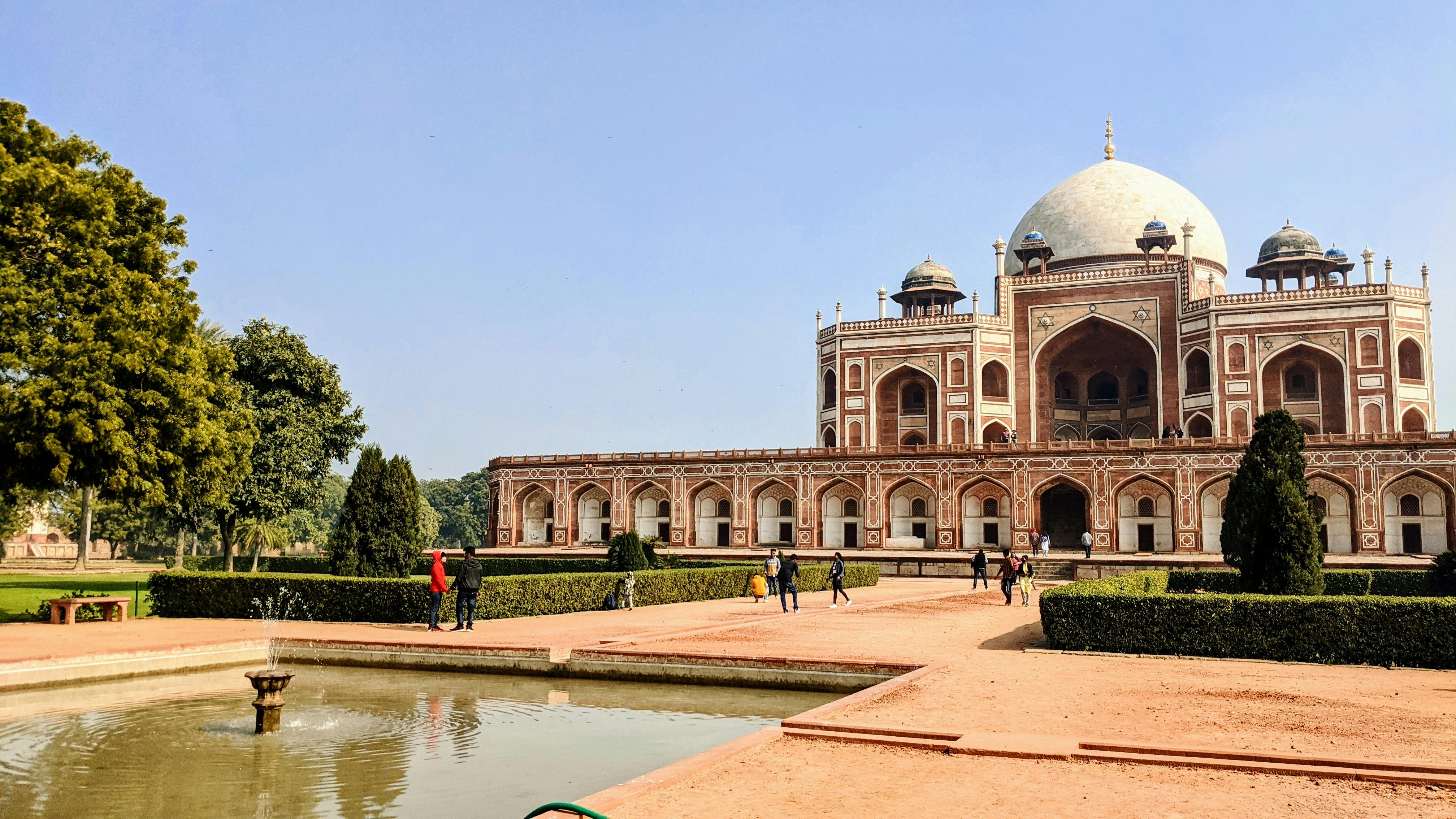 Delhi Tourism - Known as the first garden-tomb of India, the Humayun's Tomb  is a brilliant example of Mughal architecture. Interestingly, it was  constructed 9 years after the death of the Mughal