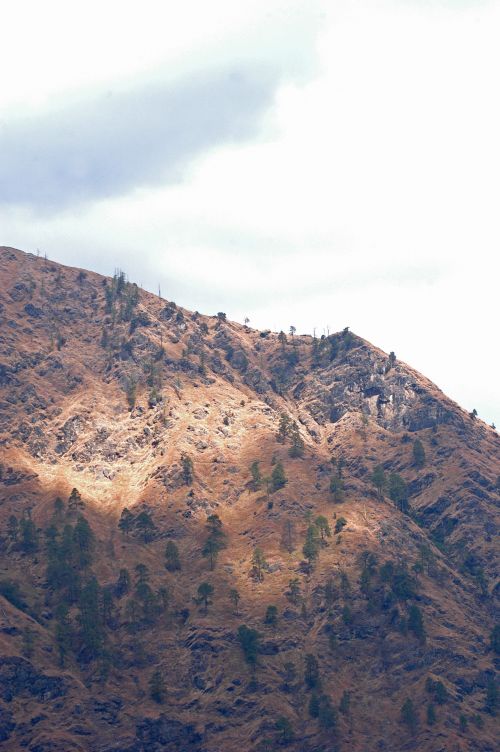 Free Majestic mountain landscape in Sidri, India with clear skies and rugged terrain. Stock Photo