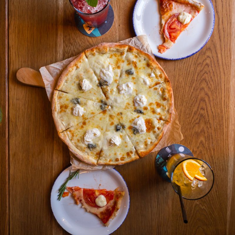 Italian Calabrian Nduja and Ricotta Pizza