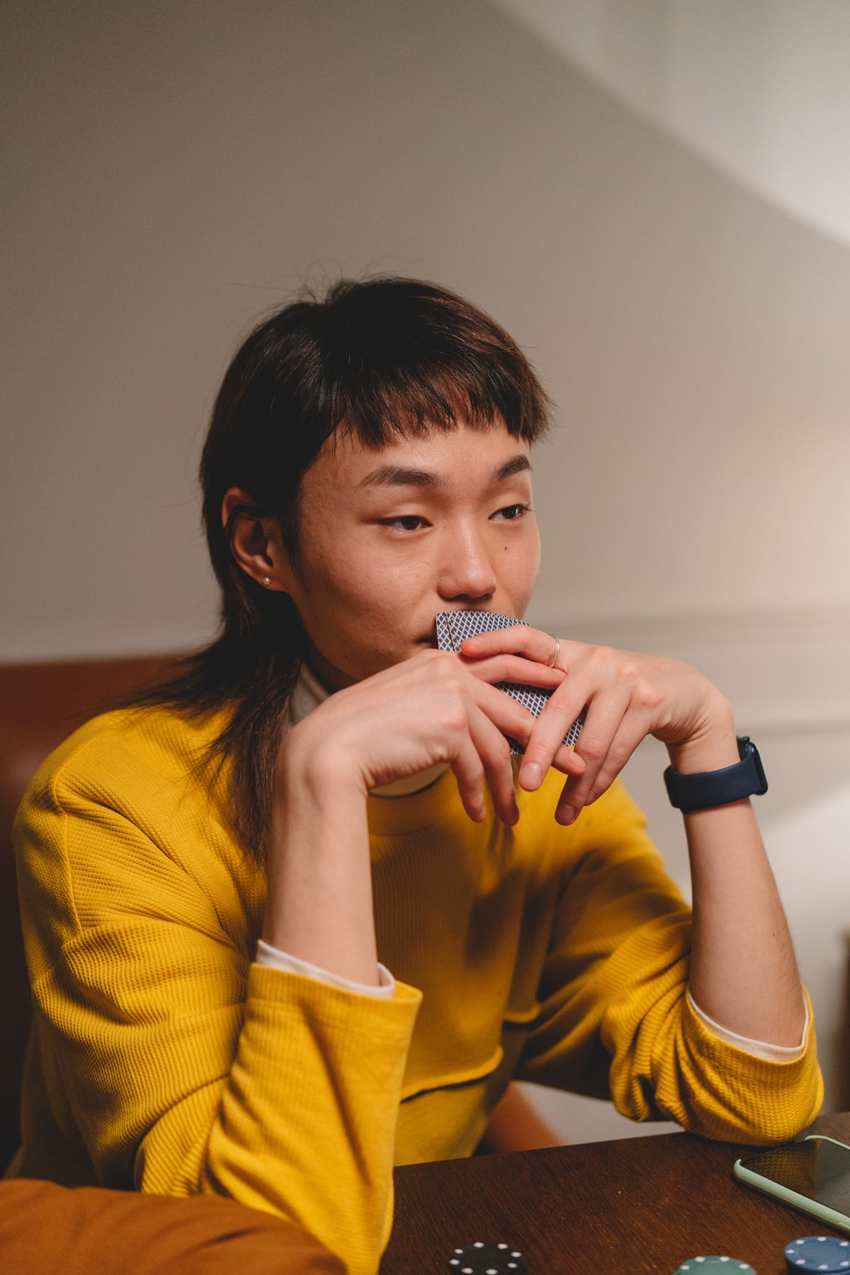 ผู้เล่นโป๊กเกอร์และชิปประกอบบทความ wallet รับโบนัส