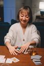 Photo of a Woman Collecting Her Winnings
