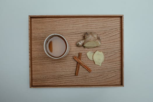 image for how to make ginger and cinnamon tea