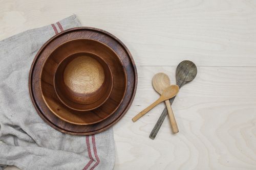 Wooden Bowls and Servers