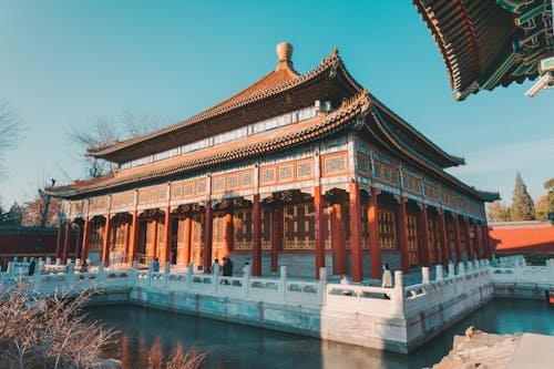 Foto d'estoc gratuïta de aigua, antic, arquitectura xinesa