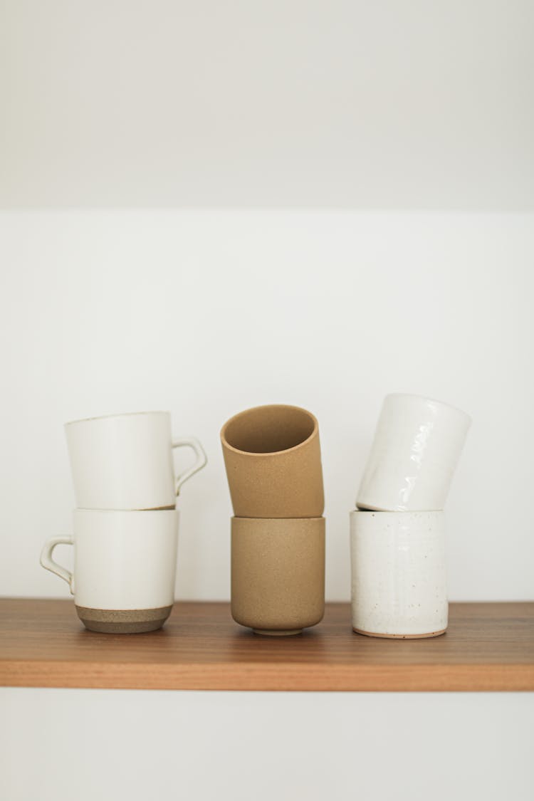 Stacked Ceramic Cups