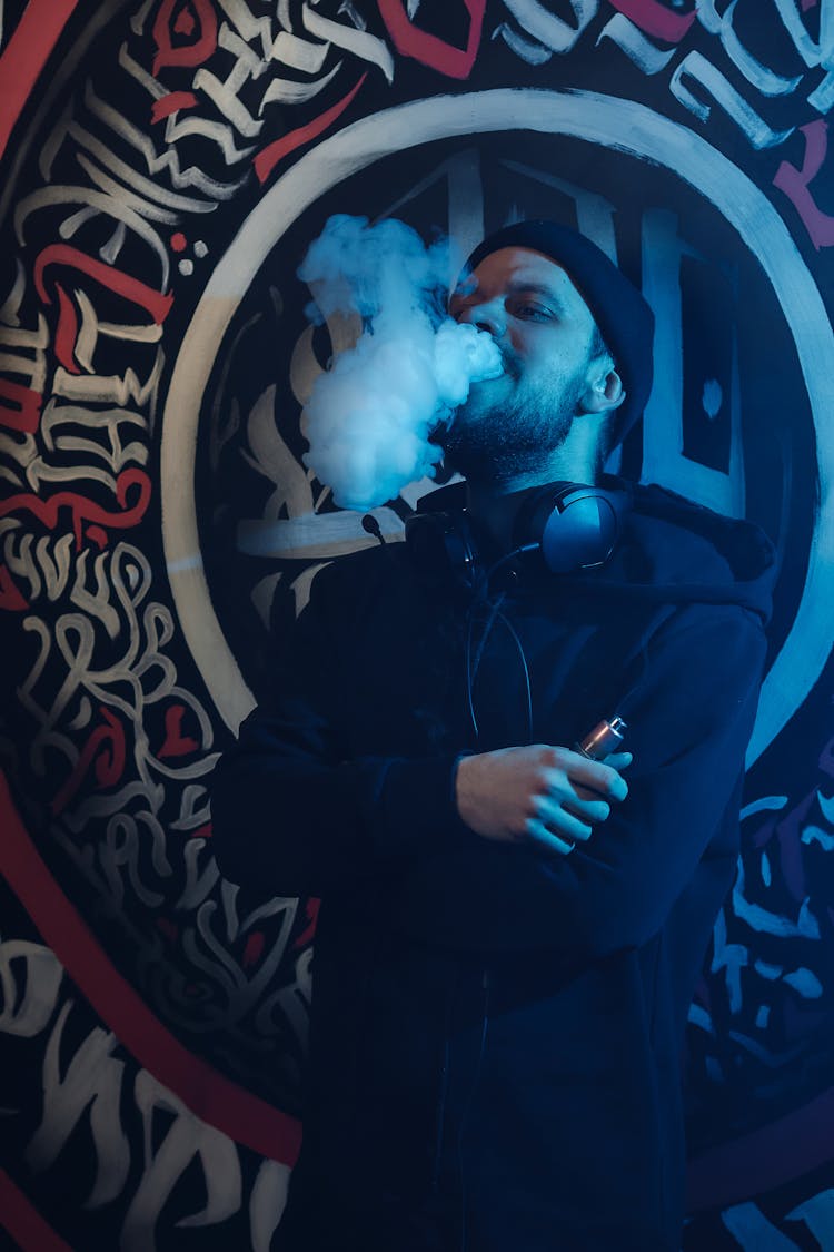 Photo Of A Man Vaping