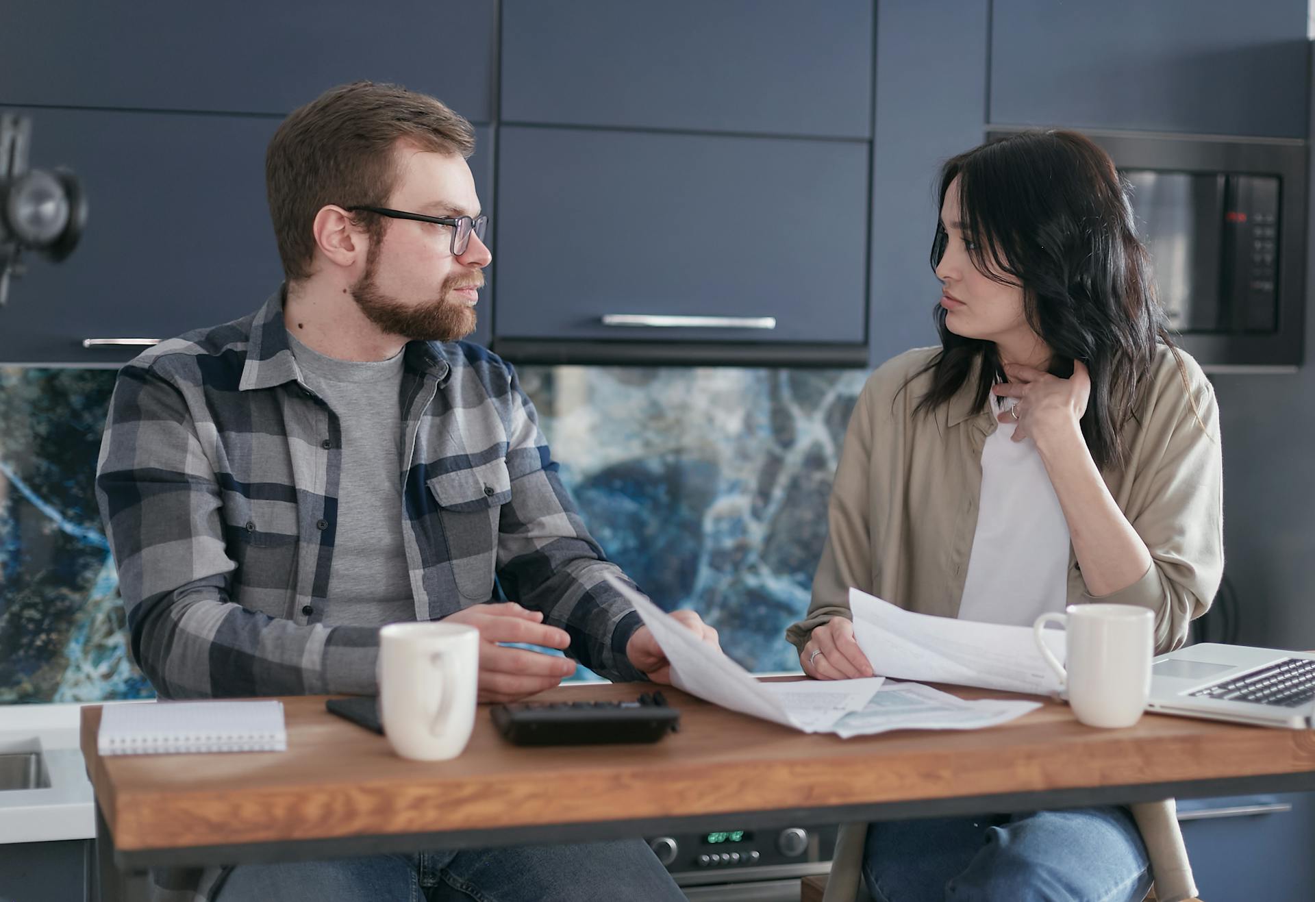 A Couple Taking About Their Finance