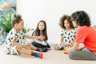 Kids Sitting on the Floor