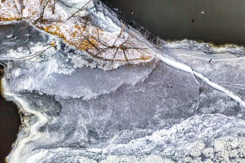 Безкоштовне стокове фото на тему «Аерофотозйомка, дерева, заморожений»