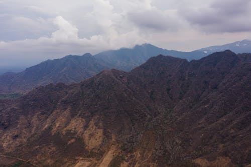 ドローン撮影, 山岳, 山脈の無料の写真素材