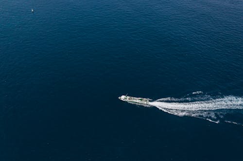 Aerial Photography of Ship on Body of Water