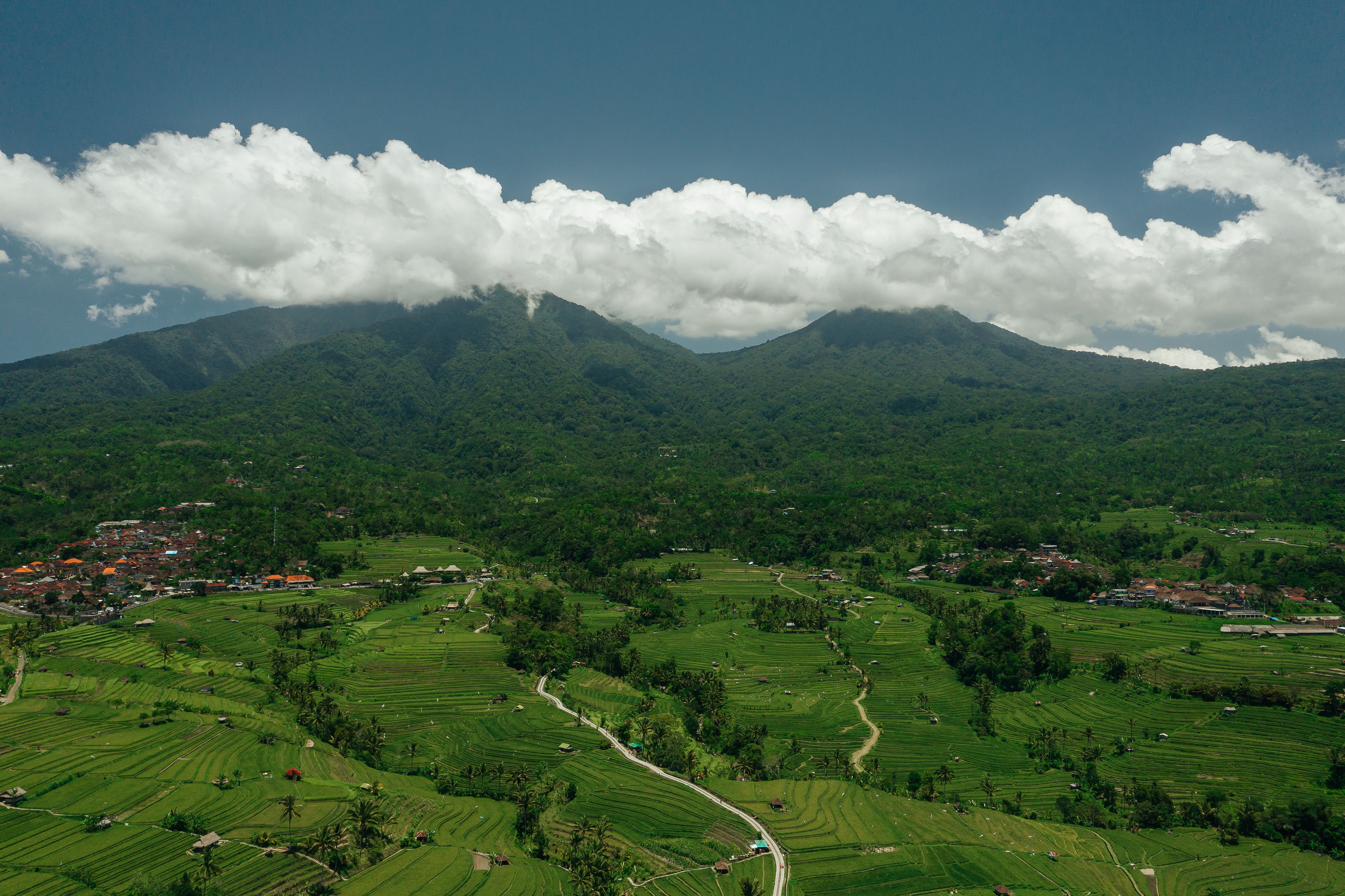 Green Mountains Under White Clouds and Blue Sky · Free Stock Photo