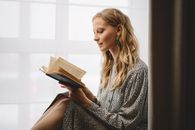 Free stock photo of against the light, blonde, book