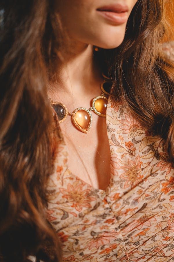 collana ambra multicolor girocollo