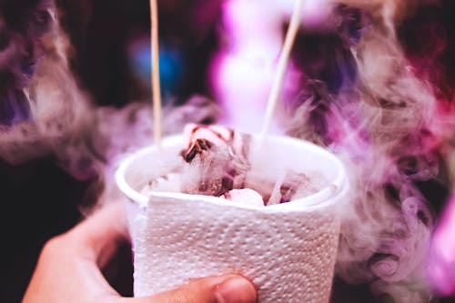 Cold Marshmallows in Cup