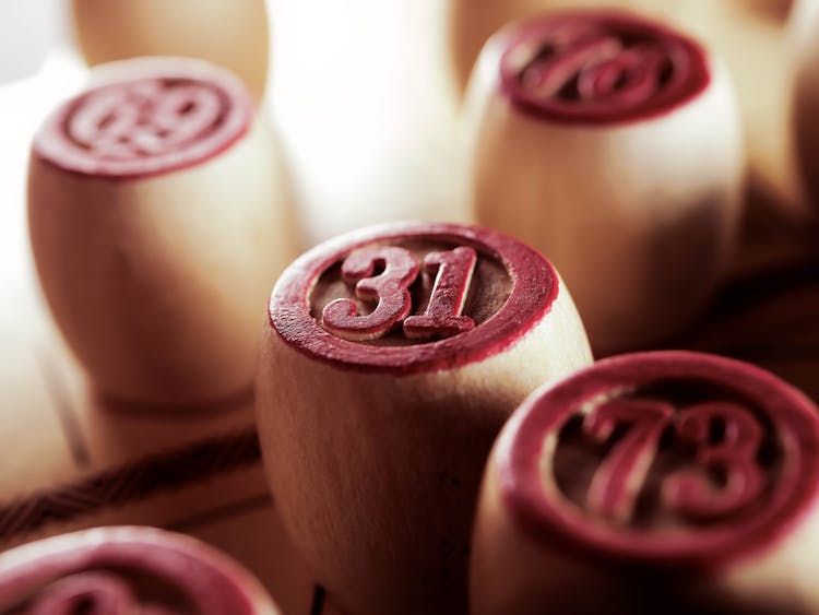 Close-up Photo Of Bingo Chips