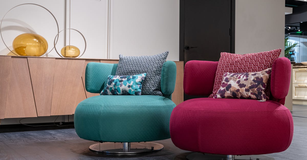 Cozy colorful chairs in modern living room · Free Stock Photo