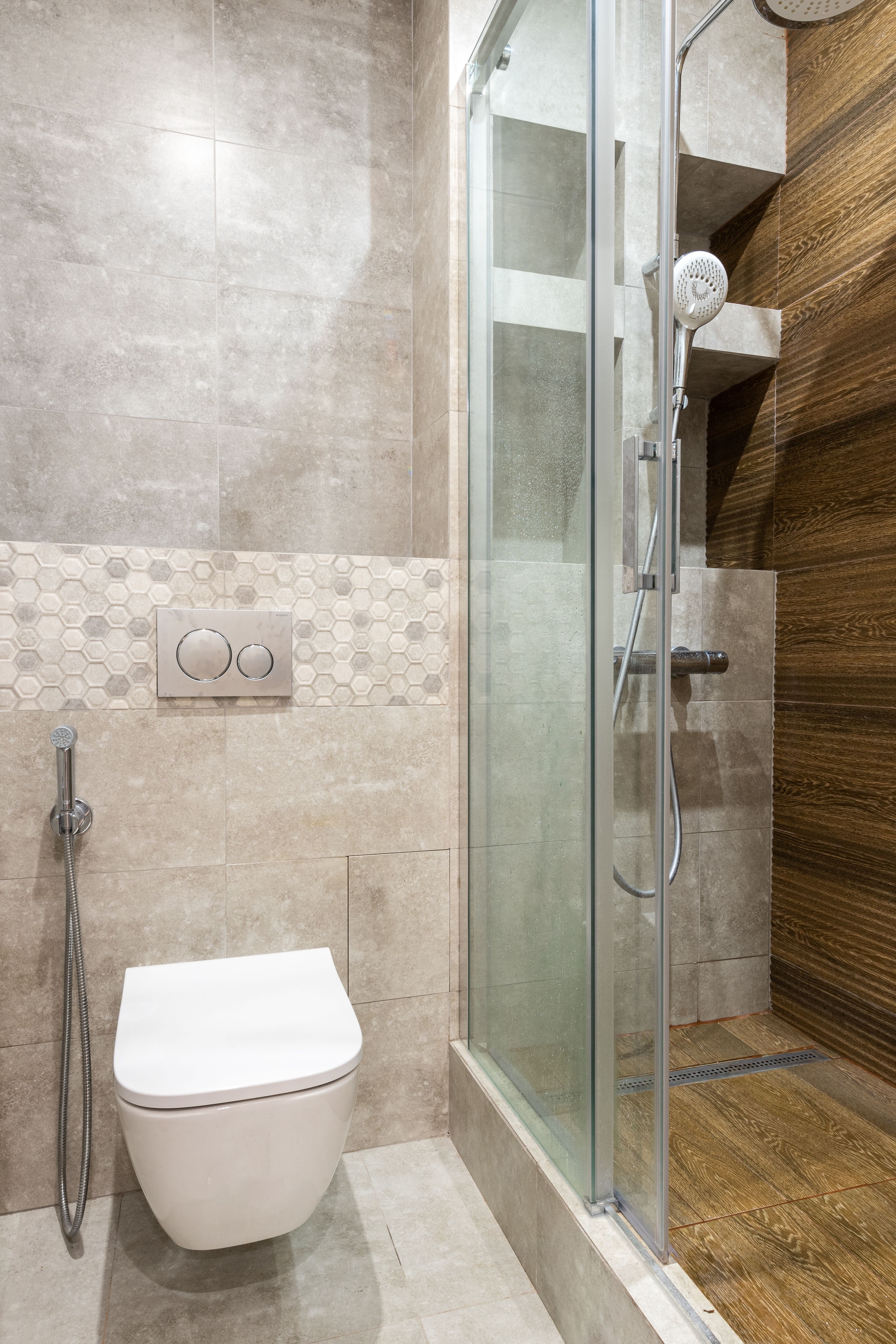 handheld bidet spray chrome finish UK bathroom