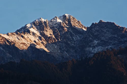 Brown and White Mountain Under Clear Sky