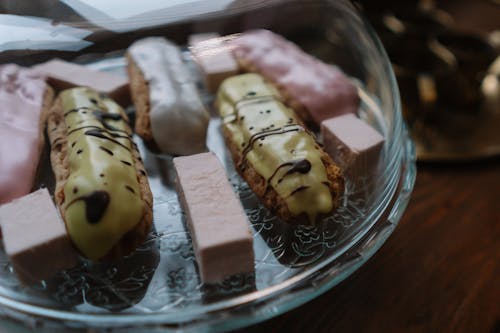 Close Up Photo of Eclairs