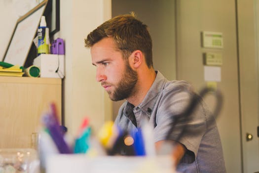 Free stock photo of person, office, student, work