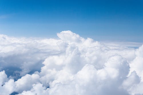 White Clouds and Blue Sky