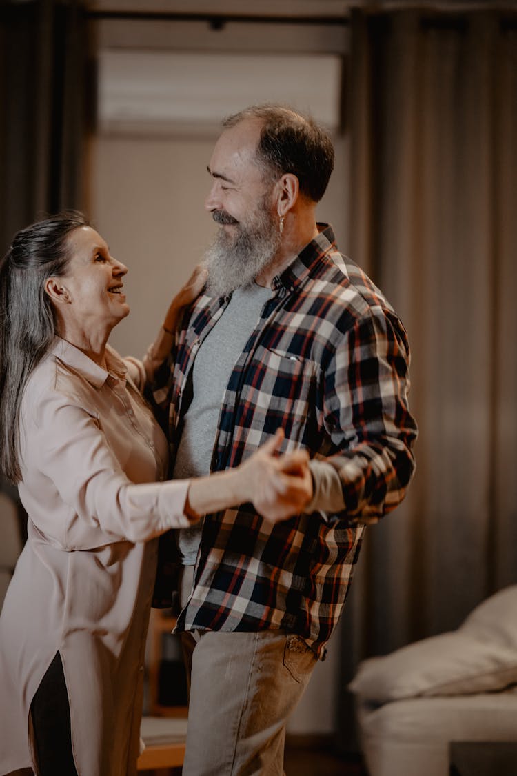 A Mature Couple Dancing