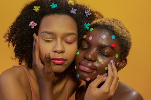 Ingyenes stockfotó afro-amerikai nők, becsukott szemek, Békés témában