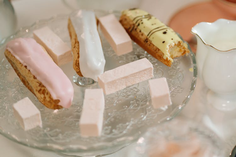 Cakes And Sweets On A Cake Stand 