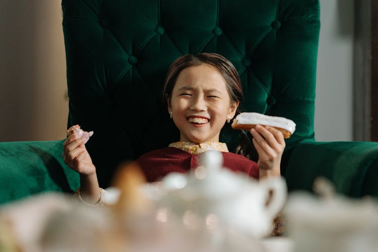 A Young Girl Smiling