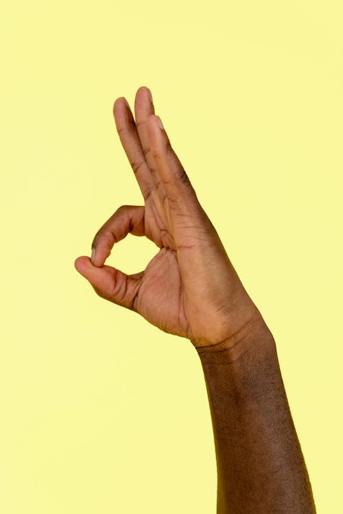 Close up of a Hand Gesture