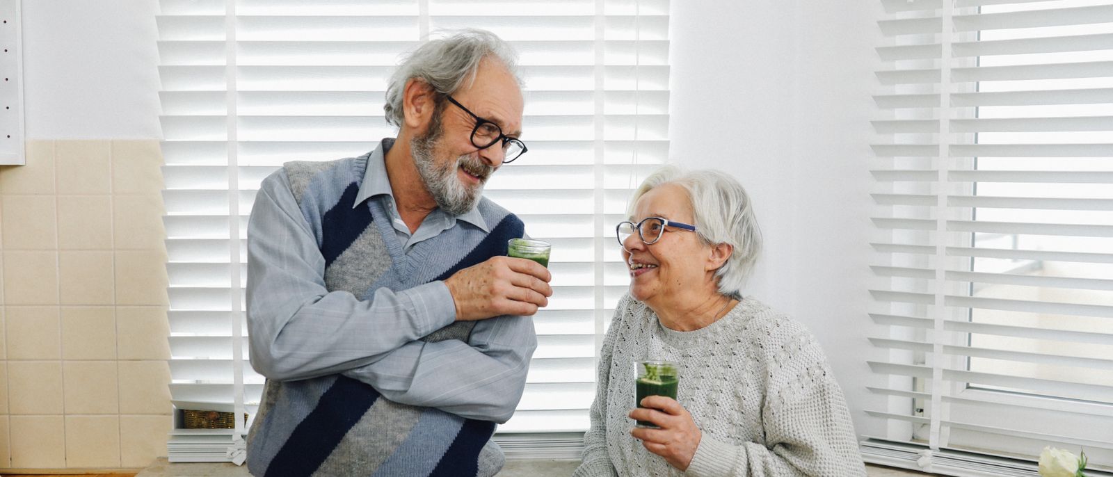 An older adult patient in a clinical setting