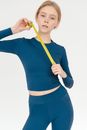 Slim woman with tape measure
