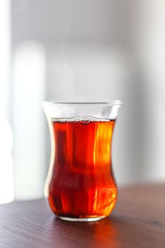amber brown tea leaves
