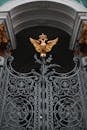 Black and Gold Floral Ceiling