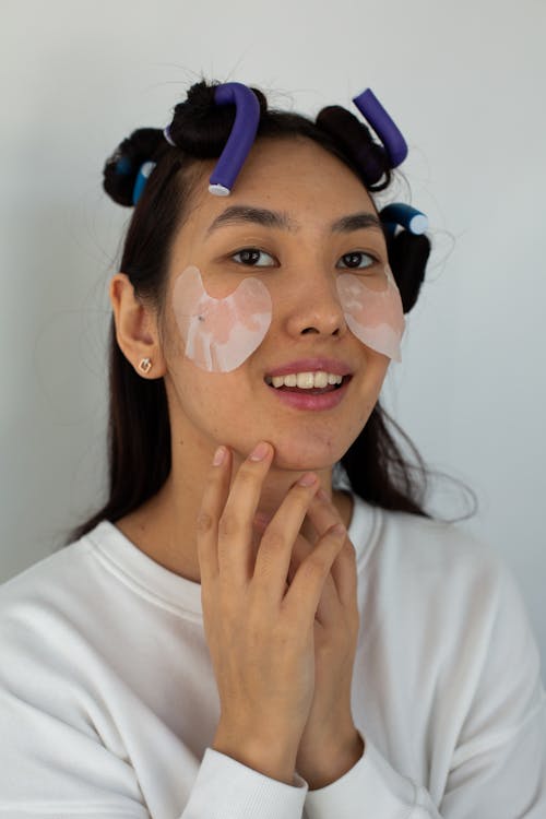 Close-up of a Woman with Facial Care