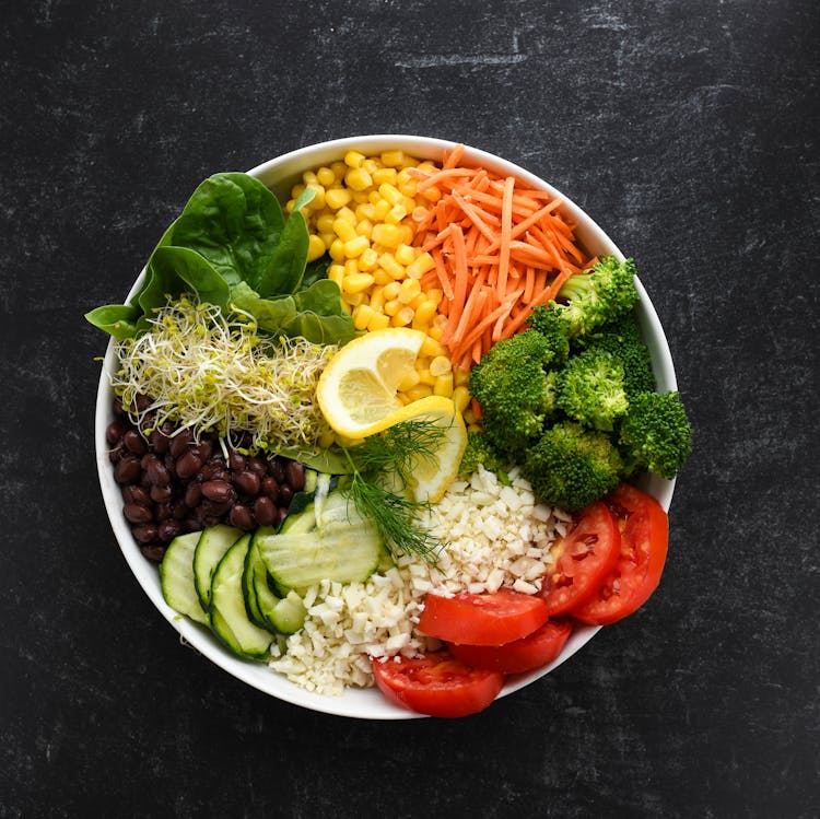 Healthy Veggies And Rice Bowl