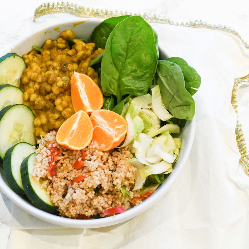 Thai Peanut Sauce Couscous Salad