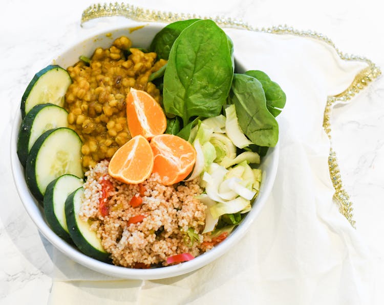 Buddha Bowl In Close-up Shot