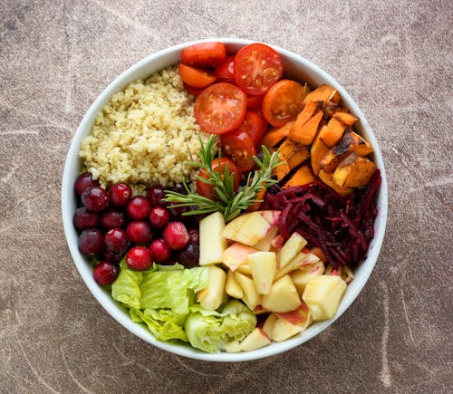 Different Healthy Vegetables Mixed on a Bowl