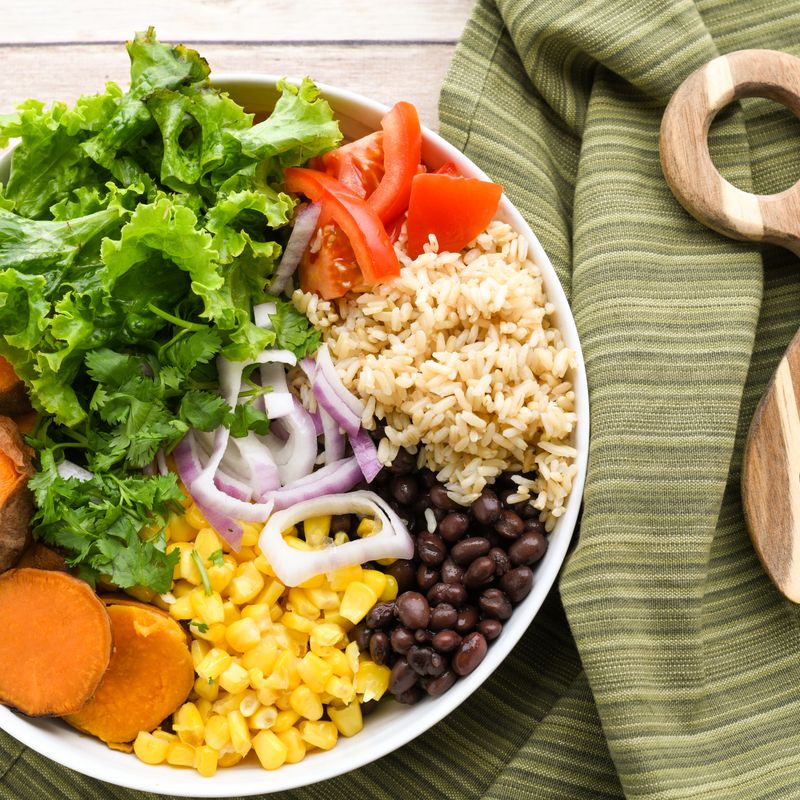 Cilantro Lime Rice Bowl with Black Beans
