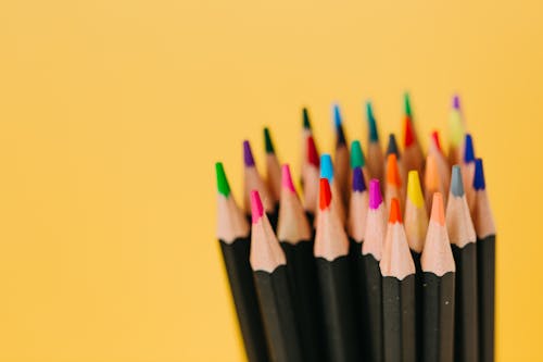 Free Kostnadsfri bild av färgade pennor, konstmaterial, kontorsmaterial Stock Photo