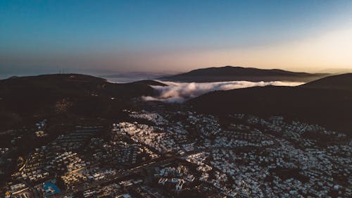 Foto profissional grátis de aerofotografia, céu limpo, cidade