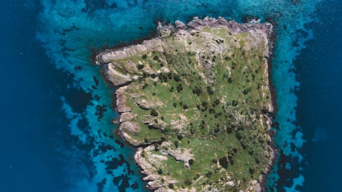 Foto d'estoc gratuïta de foto aèria, foto des d'un dron, illa